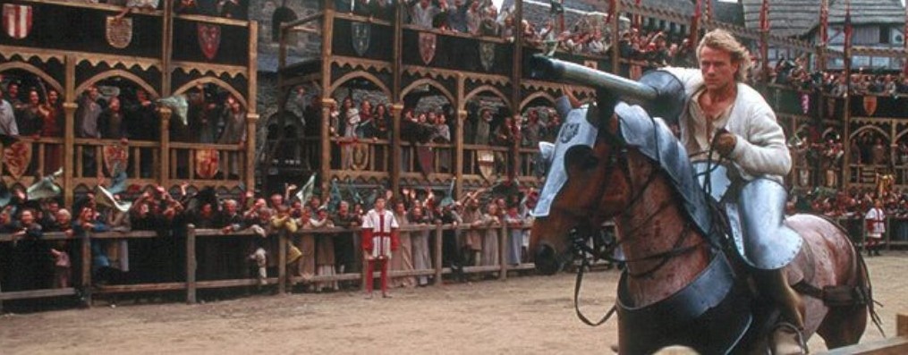 Heath Ledger jousting
