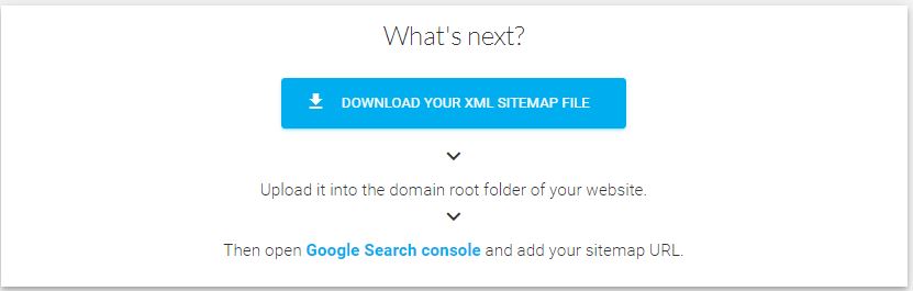 screenshot of sitemaps-xml complete