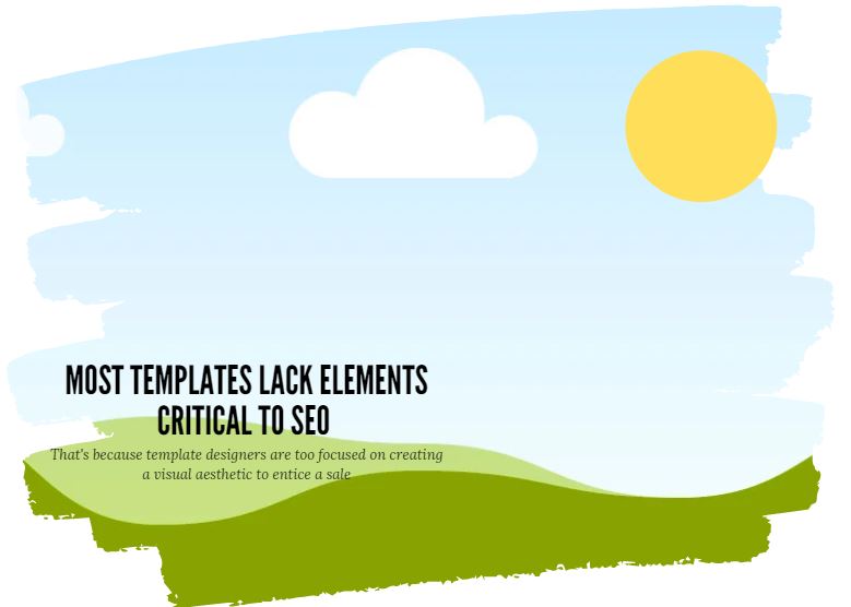 templates fail to service your seo requirements landscape
